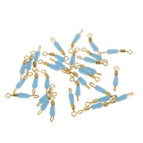 Maxbell 3x30pcs Quick Change Fishing Swivels Clips Pins Fast Link Line Connector 15mm