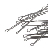 Maxbell 4x20pcs Double Eyed Wire Shank Waddington Shank for Fly Lure Tying Length 45mm