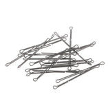 Maxbell 2x20pcs Double Eyed Wire Shank Waddington Shank for Fly Lure Tying Length 45mm