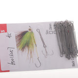 Maxbell 4x20pcs Double Eyed Wire Shank Waddington Shank for Fly Lure Tying Length 45mm