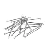 Maxbell 2x20pcs Double Eyed Wire Shank Waddington Shank for Fly Lure Tying Length 45mm