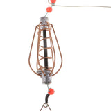 Maxbell 2xFishing Feeder Basket Holder Fishing Bait Cage with Line Hooks Sinker 25g
