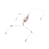 Maxbell 3xFishing Feeder Basket Holder Fishing Bait Cage with Line Hooks Sinker 25g