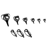 Maxbell 9pcs Boat Fishing Rod Guides Tip Repair Kit Big Jigging Heavy Duty Guides - Aladdin Shoppers