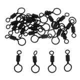 Maxbell 3x25pcs Carp Fishing Rolling Swivels with Long Body and Large & Small Eyes