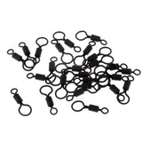 Maxbell 4x25pcs Carp Fishing Rolling Swivels with Long Body and Large & Small Eyes