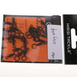 Maxbell 3x25pcs Carp Fishing Rolling Swivels with Long Body and Large & Small Eyes