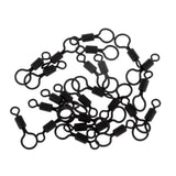 Maxbell 3x25pcs Carp Fishing Rolling Swivels with Long Body and Large & Small Eyes