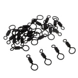 Maxbell 4x25pcs Carp Fishing Rolling Swivels with Long Body and Large & Small Eyes