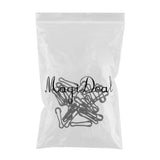 Maxbell 2x25pcs Fishing Snap Swivel Hook Hawaii Snap Bass Fishing Connector S