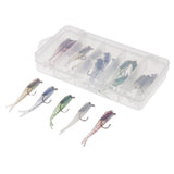 Maxbell 20pcs Jig Head Shad Swimbait Paddle Tail Worm Fishing Lures Soft Fish Baits - Aladdin Shoppers
