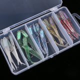 Maxbell 20pcs Jig Head Shad Swimbait Paddle Tail Worm Fishing Lures Soft Fish Baits - Aladdin Shoppers