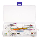 Maxbell 26 Pieces Winter Mini Ice Fishing Lures Lead Jig Head Ice Fishing Hooks - Aladdin Shoppers