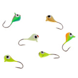 6pcs Winter Ice Fishing Jigs Lure with Single Hook 15mm/1.1g Fast Sinking for Bass Pike Trout Walleye - Aladdin Shoppers
