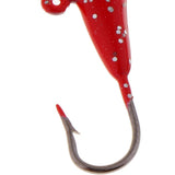 Maxbell 4 Pieces Winter Mini Ice Fishing Lures Lead Jig Head Ice Fishing Hooks 13mm/1.6g - Aladdin Shoppers