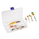 Maxbell 9pcs Metal Fishing Lures Treble Hooks Spinners Baits & Spoons Bass Trout Salmon Freshwater & Saltwater - Aladdin Shoppers