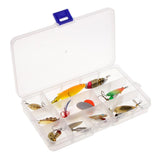Maxbell 9pcs Metal Fishing Lures Treble Hooks Spinners Baits & Spoons Bass Trout Salmon Freshwater & Saltwater - Aladdin Shoppers