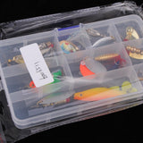 Maxbell 9pcs Metal Fishing Lures Treble Hooks Spinners Baits & Spoons Bass Trout Salmon Freshwater & Saltwater - Aladdin Shoppers