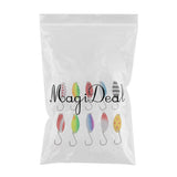 10pcs/set Spinners Spoons Fishing Lures Baits with Single Hook 4cm/6g for Bass Trout Salmon Fishing - Aladdin Shoppers