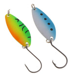 10pcs/set Spinners Spoons Fishing Lures Baits with Single Hook 4cm/6g for Bass Trout Salmon Fishing - Aladdin Shoppers