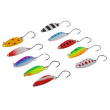 10pcs/set Spinners Spoons Fishing Lures Baits with Single Hook 4cm/6g for Bass Trout Salmon Fishing - Aladdin Shoppers