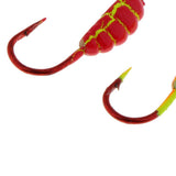 Maxbell 6 Pieces Winter Mini Ice Fishing Lures Lead Jig Head Ice Fishing Hooks 22mm/1.4g - Aladdin Shoppers