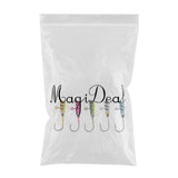 Maxbell 5Pcs/Set Mini Ice Fishing Barbed Hook Lure 20mm/1.7g Lead Jig Head Hooks Baits Crank Hooks - Aladdin Shoppers