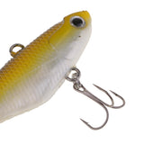 Maxbell 4pcs Sinking Swimbaits PVC Split Tail Casting Soft Lead Fishing Lures with 2 Treble Hooks - Aladdin Shoppers