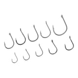 Maxbell 500pcs High Carbon Steel Fishing Hooks Set Offset Sport Circle Octopus Hook 3#-12# - Aladdin Shoppers