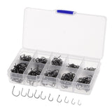 Maxbell 500pcs High Carbon Steel Fishing Hooks Set Offset Sport Circle Octopus Hook 3#-12# - Aladdin Shoppers