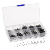 Maxbell 500pcs High Carbon Steel Fishing Hooks Set Offset Sport Circle Octopus Hook 3#-12# - Aladdin Shoppers