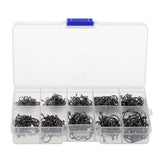 Maxbell 500pcs High Carbon Steel Fishing Hooks Set Offset Sport Circle Octopus Hook 3#-12# - Aladdin Shoppers
