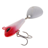 Maxbell 2 Pieces Artificial Metal Spinner Hard Sequins Sea Fishing Spoon Lures