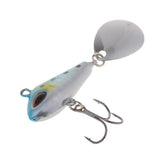 Maxbell 2 Pieces Artificial Metal Spinner Hard Sequins Sea Fishing Spoon Lures