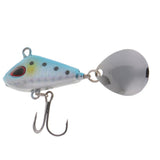 Maxbell 2 Pieces Artificial Metal Spinner Hard Sequins Sea Fishing Spoon Lures