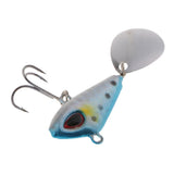 Maxbell 2 Pieces Artificial Metal Spinner Hard Sequins Sea Fishing Spoon Lures