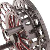 Maxbell Super Smooth Fly Fishing Reel Wheel Full Metal Fly Reel 2 BB 1:1 Gear Ratio 90mm Diameter Ice Reel - Aladdin Shoppers