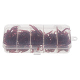 Maxbell 150pcs Earthworm Worm Lure, Smell Red Maggot Bait, Soft Plastic Fishing Lures - Aladdin Shoppers