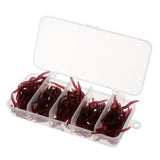 Maxbell 150pcs Earthworm Worm Lure, Smell Red Maggot Bait, Soft Plastic Fishing Lures - Aladdin Shoppers