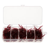 Maxbell 150pcs Earthworm Worm Lure, Smell Red Maggot Bait, Soft Plastic Fishing Lures - Aladdin Shoppers