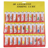 Maxbell 30pcs Copper Spinnerbait Fishing Lures Bait Spoons Sequins Lures for Bass Trout Salmon Walleye - Aladdin Shoppers