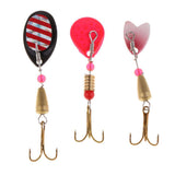 Maxbell 30pcs Copper Spinnerbait Fishing Lures Bait Spoons Sequins Lures for Bass Trout Salmon Walleye - Aladdin Shoppers