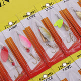 Maxbell 30pcs Copper Spinnerbait Fishing Lures Bait Spoons Sequins Lures for Bass Trout Salmon Walleye - Aladdin Shoppers