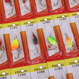 Maxbell 30pcs Copper Spinnerbait Fishing Lures Bait Spoons Sequins Lures for Bass Trout Salmon Walleye - Aladdin Shoppers