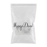 Maxbell 55pcs Fishing Rod Guides Set Tips Line Ring Stainless Steel Frame Ceramic Ring for Trolling Jigging 6 Sizes - Aladdin Shoppers