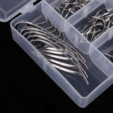 Maxbell 55pcs Fishing Rod Guides Set Tips Line Ring Stainless Steel Frame Ceramic Ring for Trolling Jigging 6 Sizes - Aladdin Shoppers
