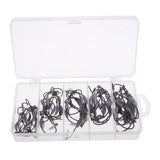 50pcs Weighted Superline Spring Hook with Centering Pin Offset Circle Worm Jig Fishing Hooks - Aladdin Shoppers