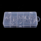 50pcs Weighted Superline Spring Hook with Centering Pin Offset Circle Worm Jig Fishing Hooks - Aladdin Shoppers