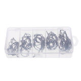 50pcs Weighted Superline Spring Hook with Centering Pin Offset Circle Worm Jig Fishing Hooks - Aladdin Shoppers