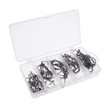 50pcs Weighted Superline Spring Hook with Centering Pin Offset Circle Worm Jig Fishing Hooks - Aladdin Shoppers